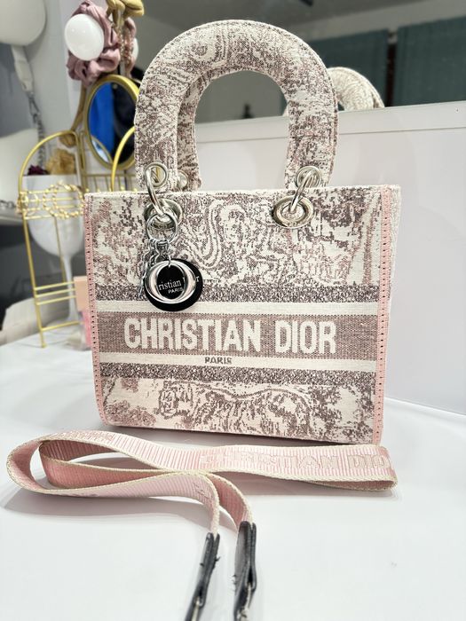 Torebka Christian Dior różowa