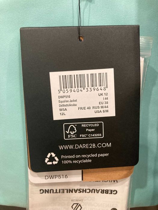 Damska kurtka narciarska Dare2b Equalise Jacket niebieska