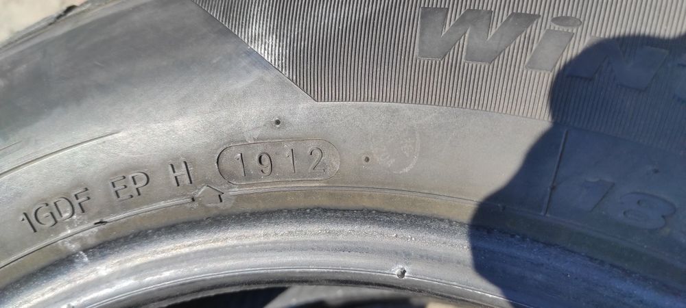 Opony zimowe 7mm 185/65/15 Hankook 2PN