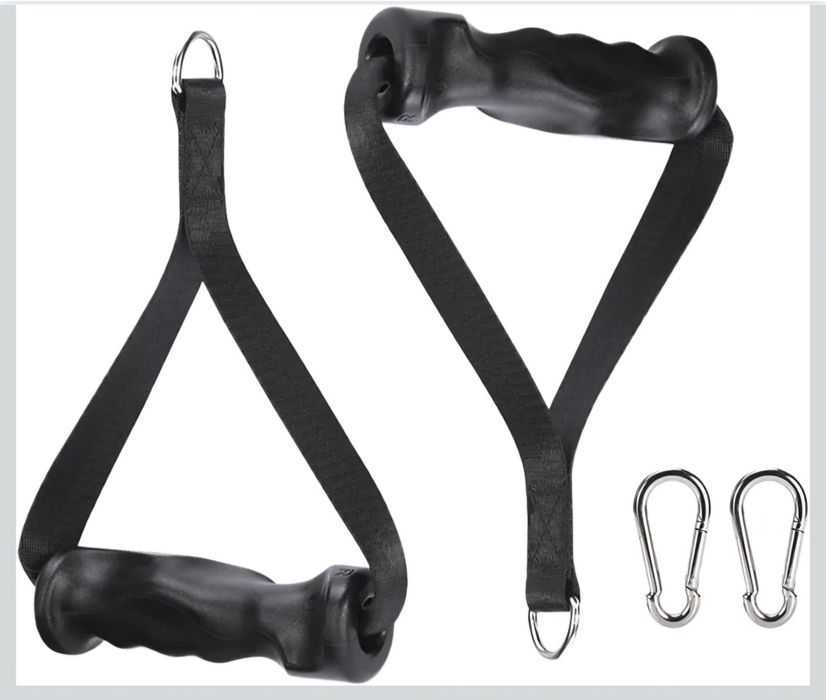 Par de Pegas ergonómicas para puxa, Novo equipamento. cross-over de musculação.