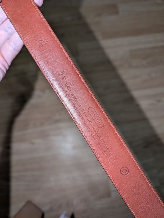 Шкіряний ремінь COACH