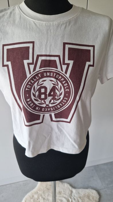 Biały T-Shirt "Totally Unstoppable" TW, Rozmiar S