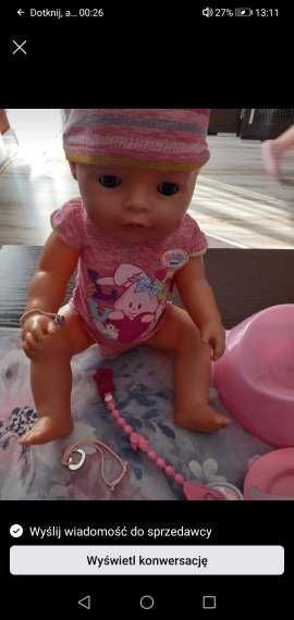lalka bobas baby born z akcesoriami