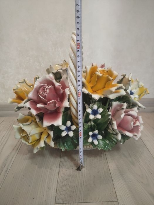 Ваза з квітами Каподімонте Capodimonte