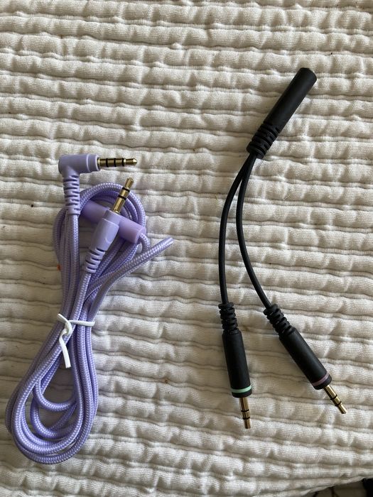 Cabo jack auscultador com microfone extensor jack 2.5 3.5