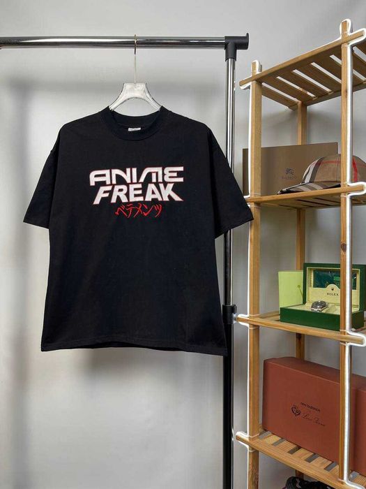 Футболка VETEMENTS "Anime Freak" | Бавовняна Чорна Футболка Ветементс