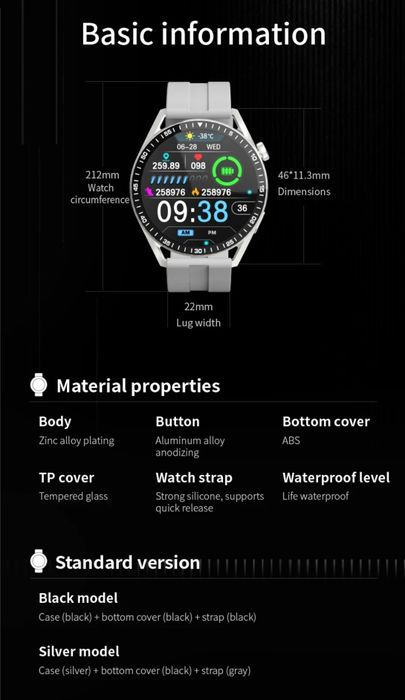 SmartWatch Gt4 NOVOS! (2 CORES)