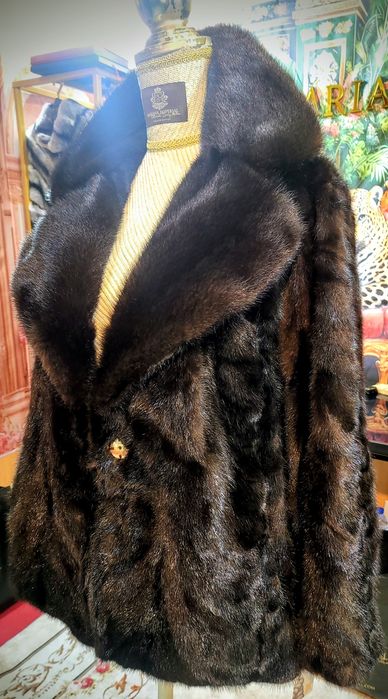 Casaco Vison Chocolate, autêntico