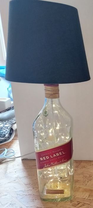 Lampa handmade z butelek