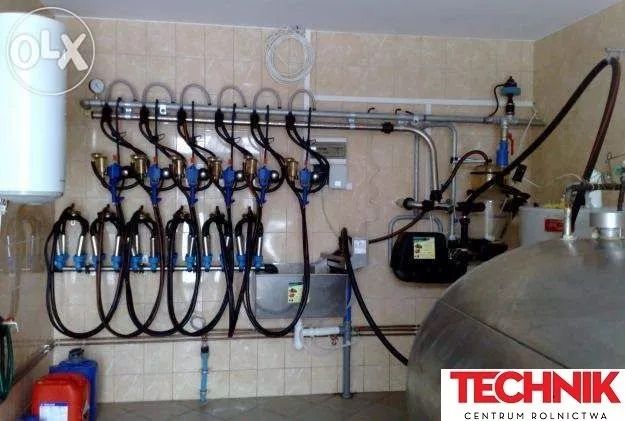 Dojarka przewodowa rurociągowa, hala- TECHNIK zgarniacz schładzalnik