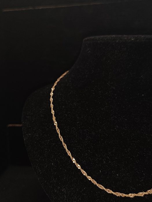 Łańcuszek splot Singapur wykonany z złota 585