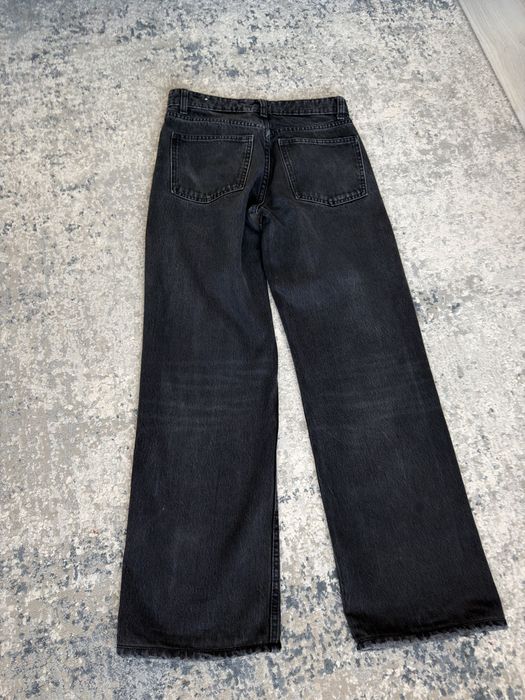 Джинси Zara Wide Leg 36 S чорні широкі