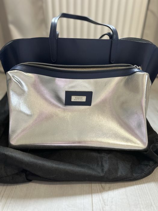 Шкіряна сумка tote bag Carlo Pozolini