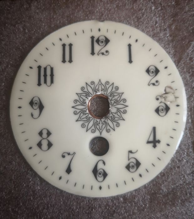 Tarcza porcelanowa seledynka do zegara francuskiego 3