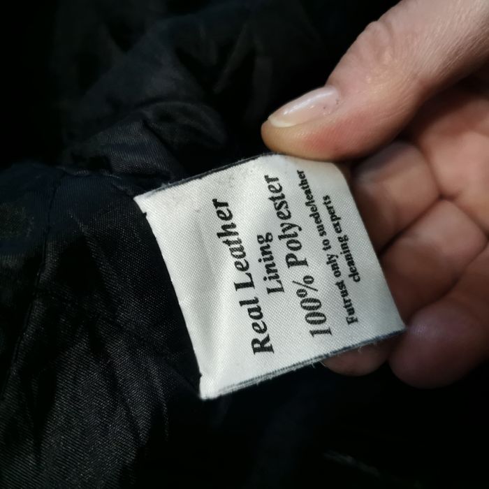 Czarna skorzana kurtka Ramoneska Real Leather High Quality