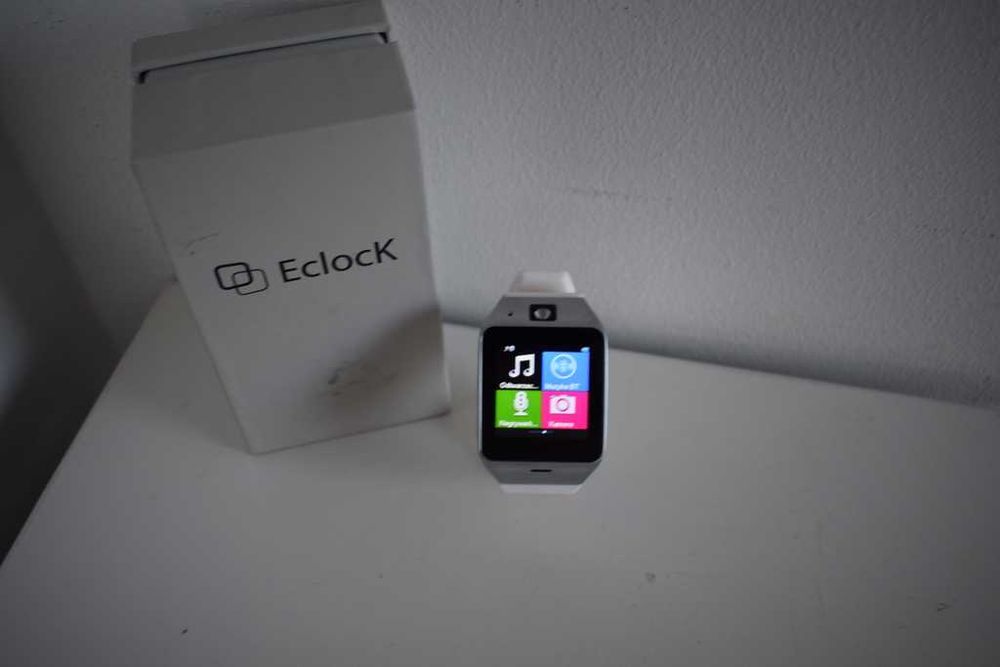 Eclock biały smartwatch zegarek