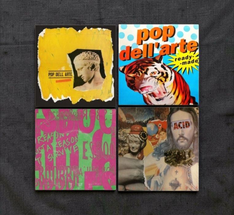 4 discos de vinil pop dell'arte