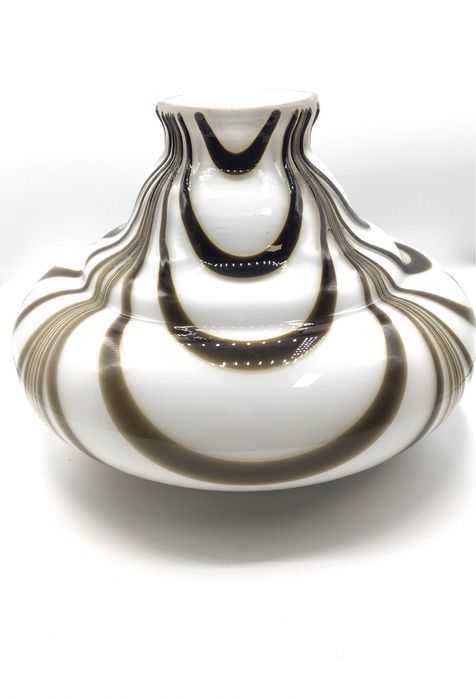 Grande jarra em vidro murano/ opalino antiga