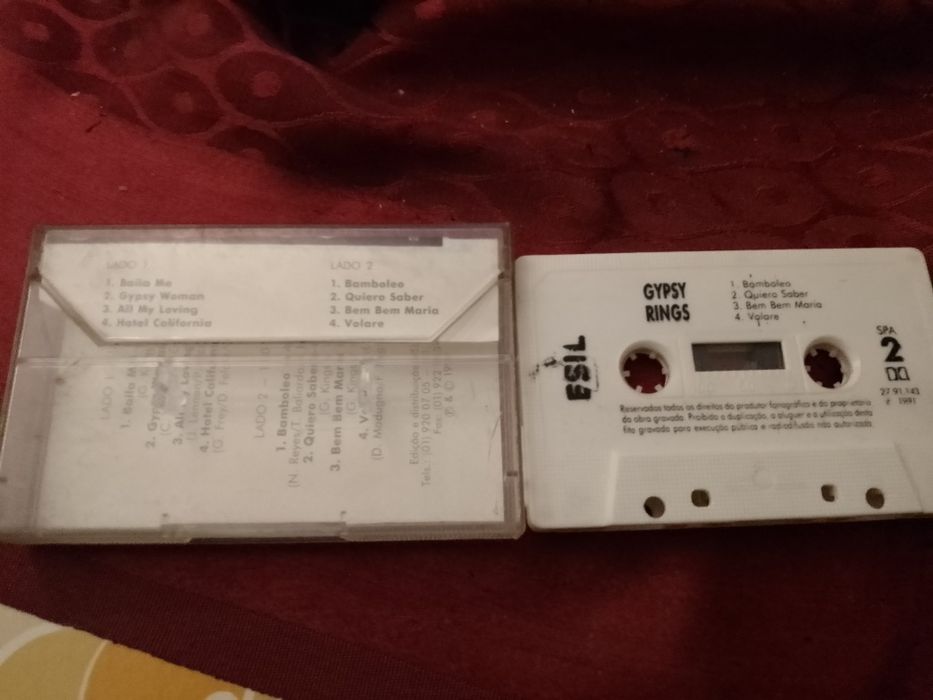 Memorial do convento-Saramago-5 edicao-Caminho-12E-Cassete antiga Gipsy Kings-7E Desde 2E