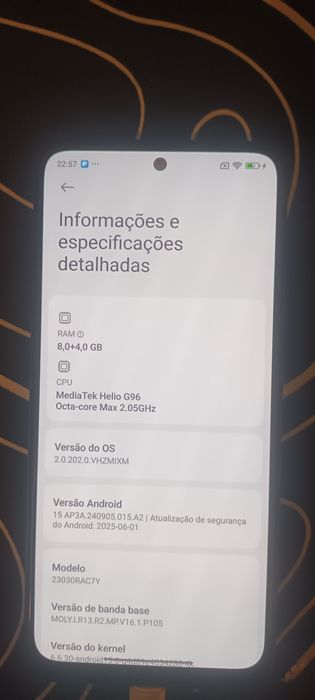 Redmi Note 12S 8~256 Gb Cam 108MP - Novo