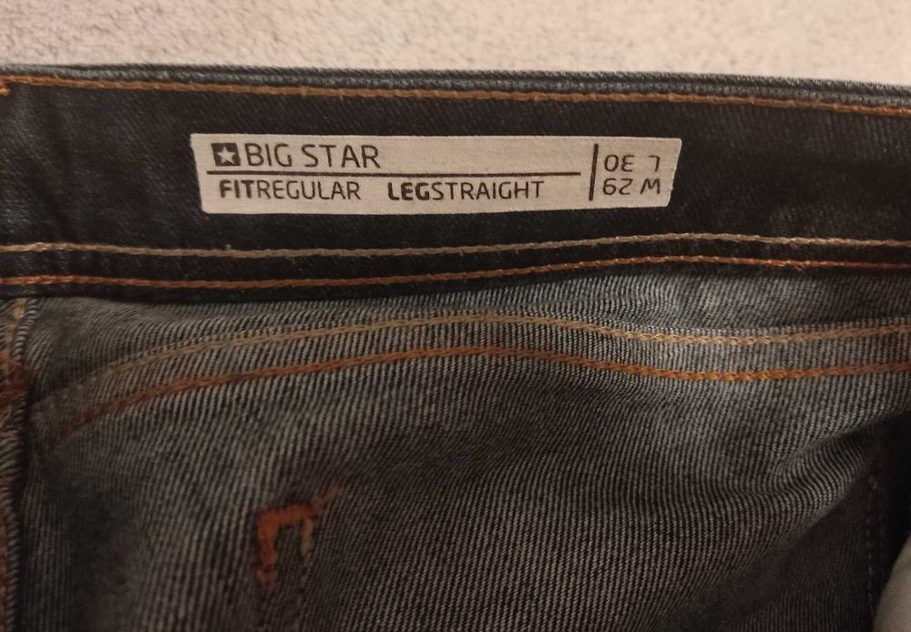jeansy damskie Big Star W29 L30 granatowe dżinsy