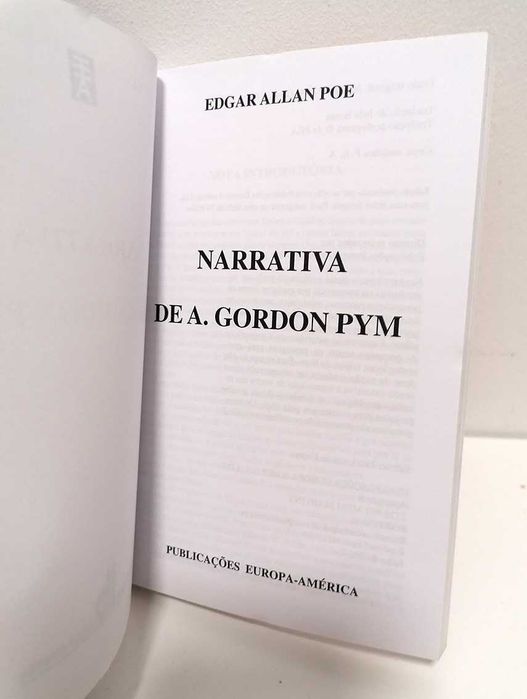 Narrativa de A. Gordon Pym, de Edgar Allan Poe