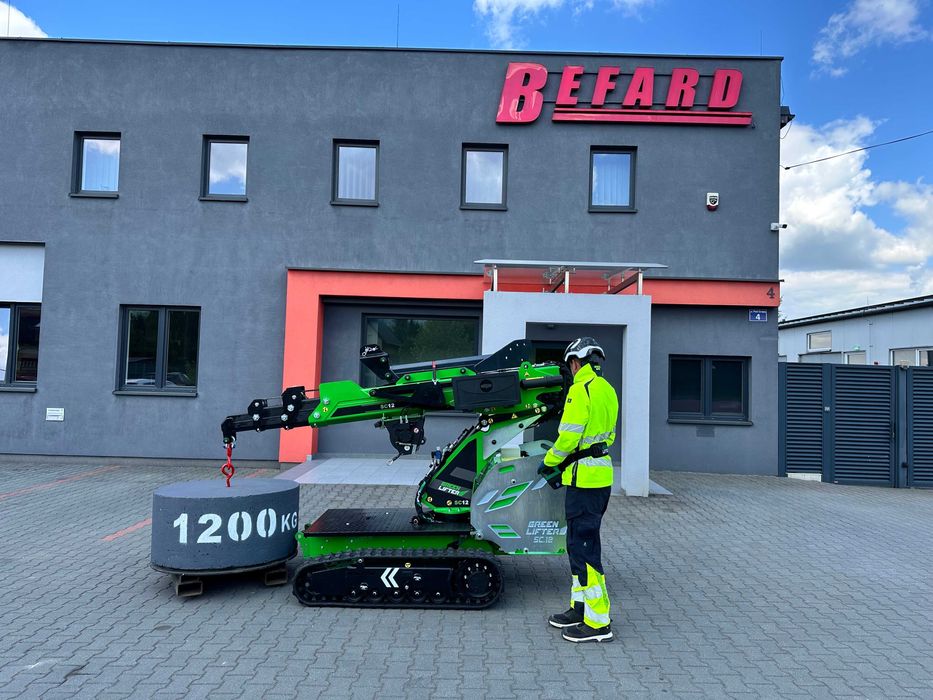 Mini żuraw Befard XM1200. Udźwig 1500 kg, Zasięg 10 m!!!