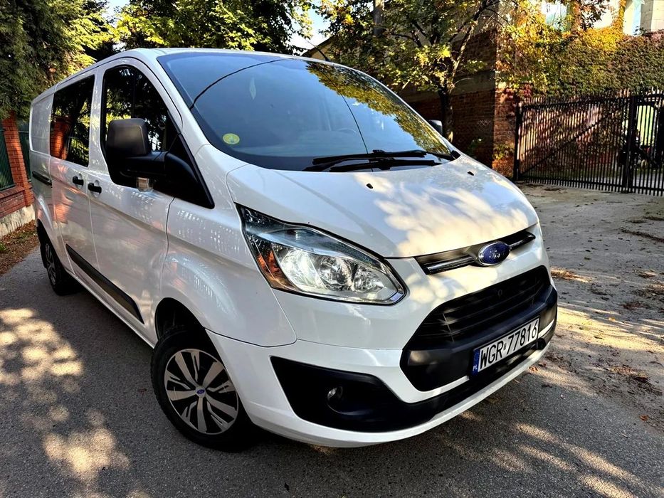 Ford Transit Custom long skrzydełka 6 miejsc xenon nawigacja