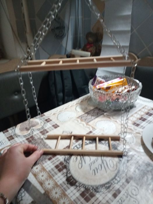 Драбина дерев'яна для попуг
