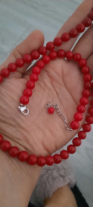 Бусы из натурального камня. Коралл, бирюза