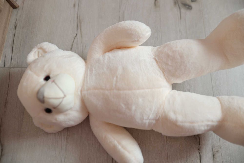 Kremowy pluszowy miś XL 80 cm  *super na prezent