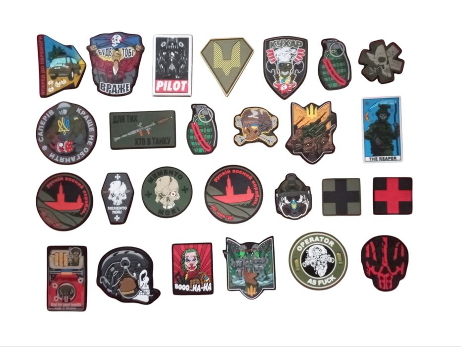 Військові шеврони ПВХ.