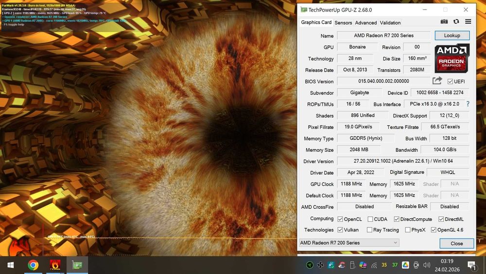 Karta Graficzna GIGABYTE R7 260X OC 2GB DDR5 HDMI, DisplayPort, DVI