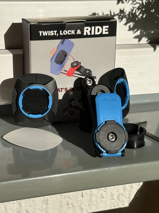 Fajny zamiennik dla Quad Lock - uchwyt rowerowy na telefon + gratis