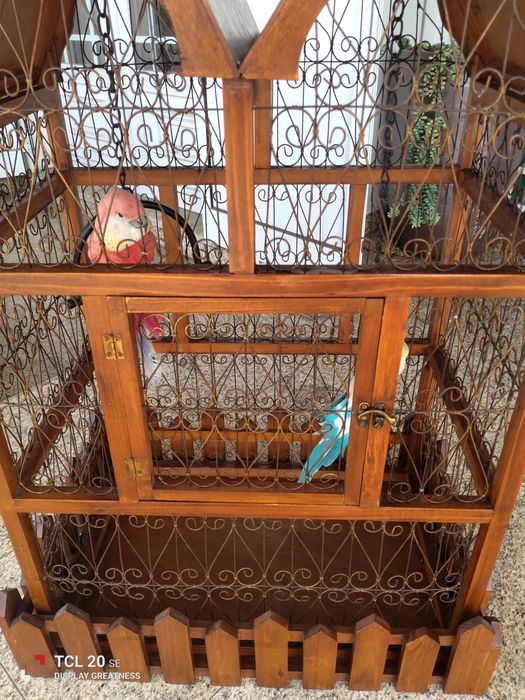 Gaiola Vintage Em Madeira – 120€