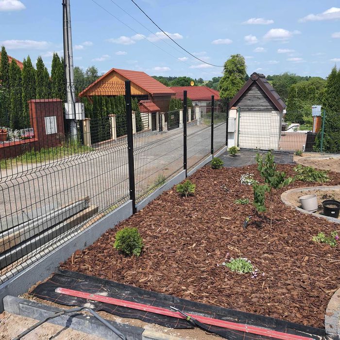 Ogrodzenie Panelowe 3D montaż podmurówka bramy