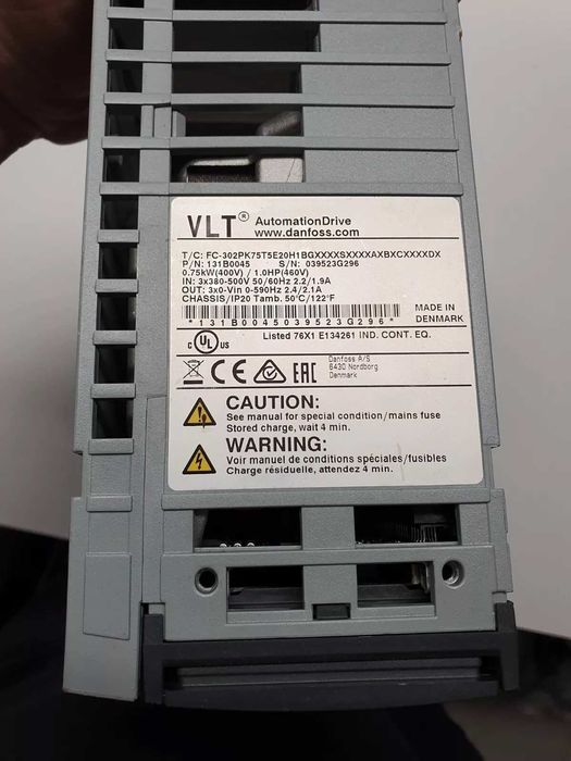 Частотний перетворювач  Danfoss VLT AutomationDrive  0,75квт