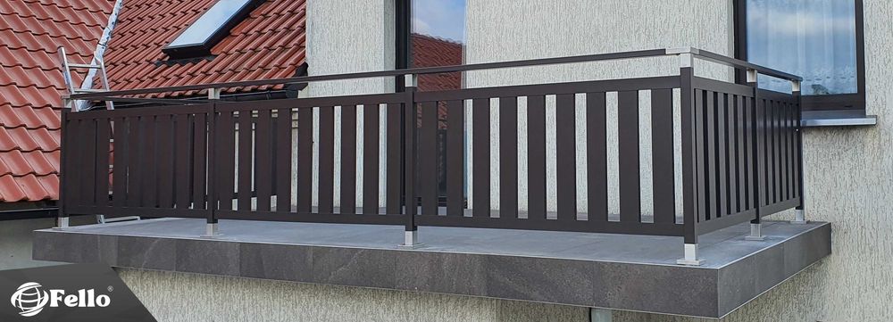Balustrada balkonowa Prestige aluminium taras balkon barierka