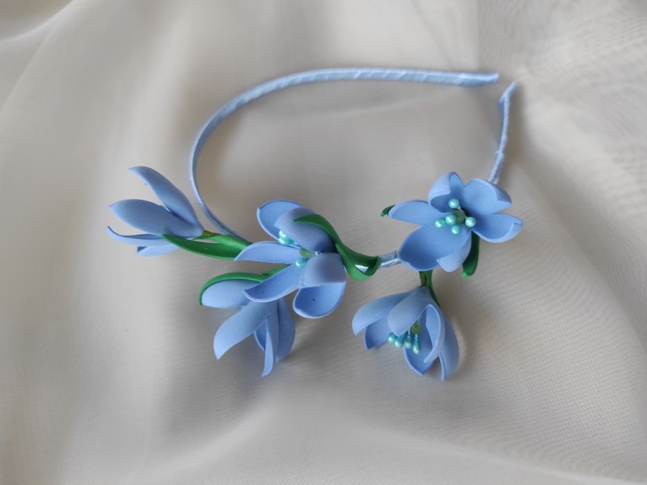 Обруч пролісок, обруч весняна квітка, обруч першоцаіт