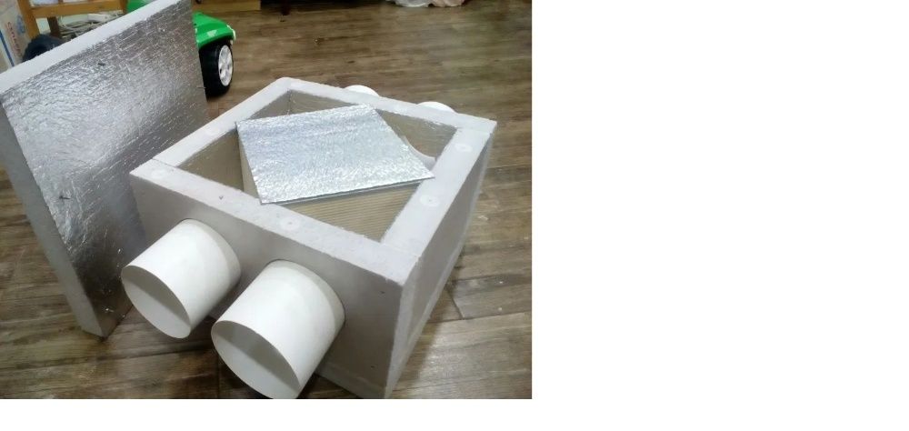 Теплообменник бумажный воздушный. Рекуператор. 4.62м2 и 1.27м2.