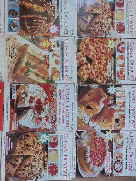 25szt seria Ciasta domowe desery serniki mazurki torty ciasteczka