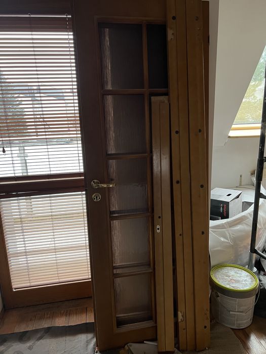 Drzwi pokojowe dwuskrzydlowe z framuga