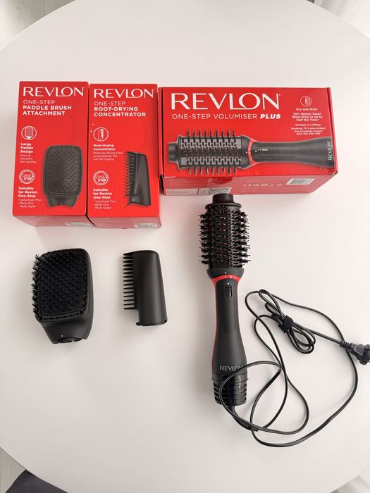 фен-щітка revlon one-step volumiser plus з додатковими насадками (стайлер)