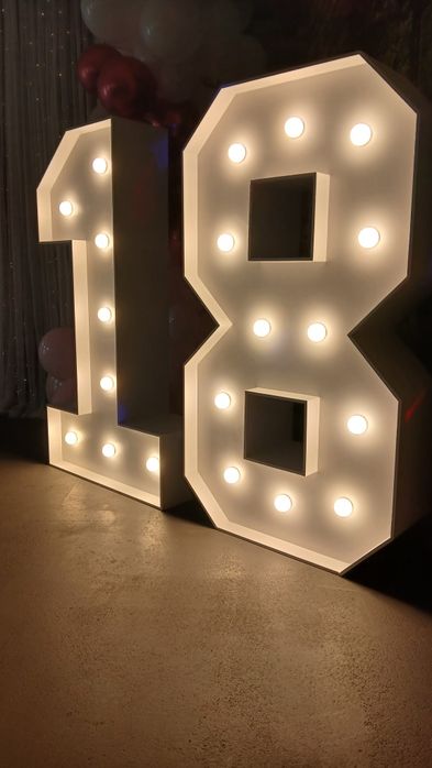 Cyfry, liczby  led 18 podświetlane