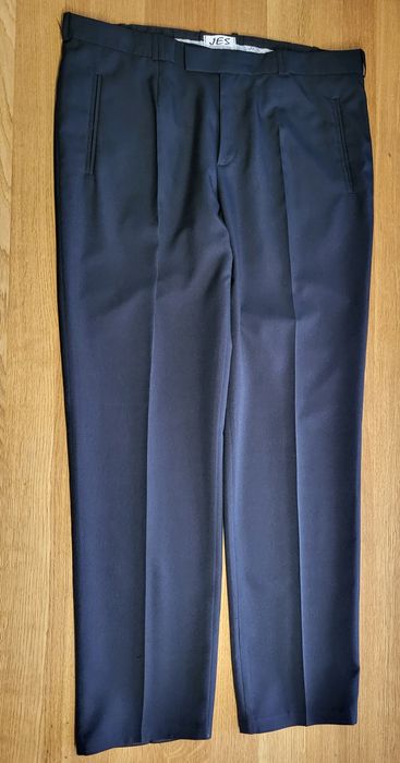 Spodnie męskie czarne garniturowe eleganckie XL 54