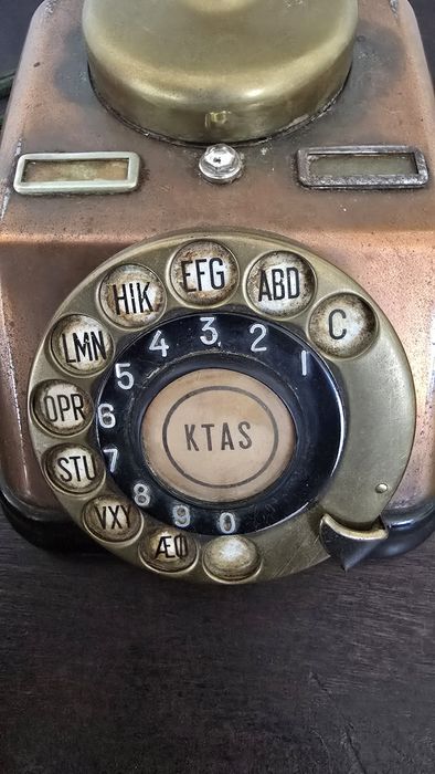 Antigo e Raro Telefone castiçal,Dinamarquês