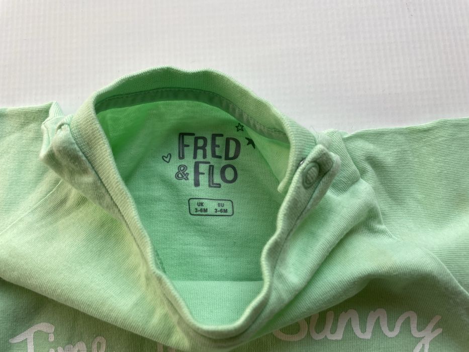 Rampers Fred & Flo 3–6 mies. zielony, bardzo dobry stan