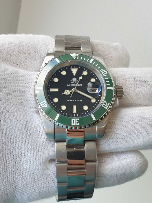 Чоловічий годинник Addiesdive Automatic 46мм 1000м Sapphire Diver's Bl