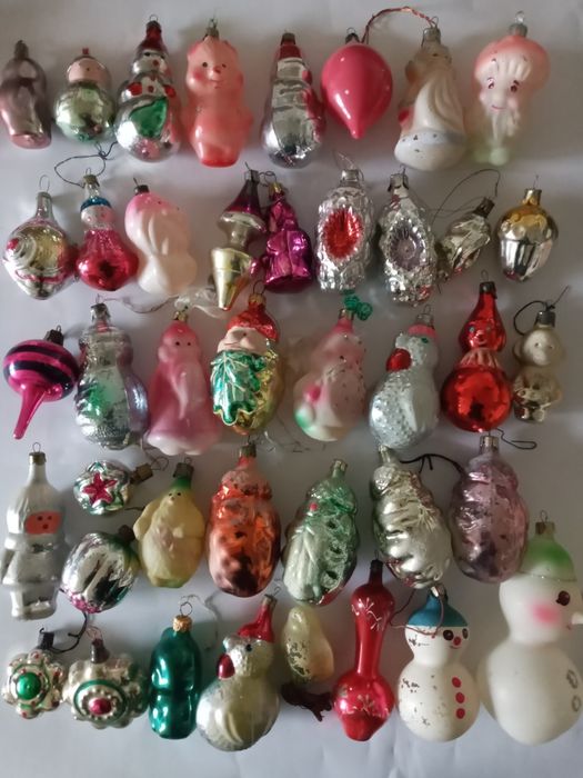 Елочные   игрушки  ссср  курочка лесовик   морковка