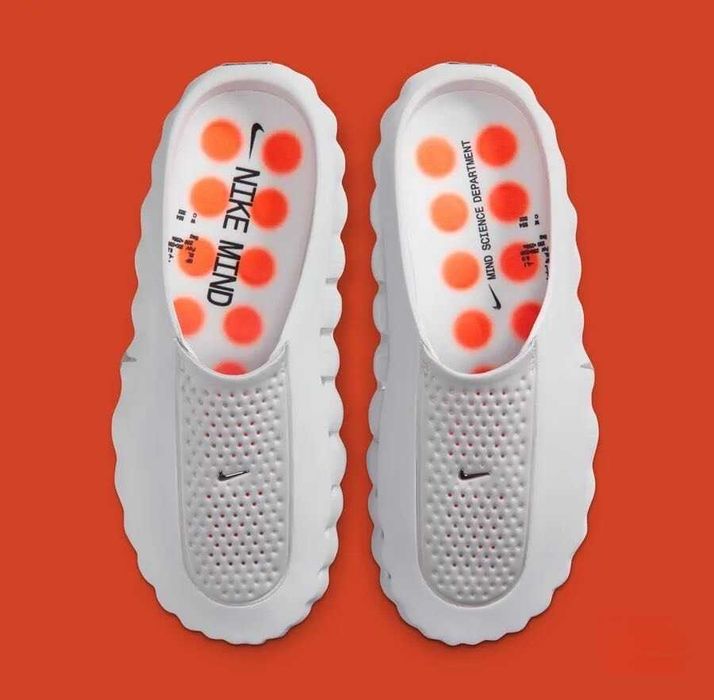 Klapki NIKE Mind 001 Slide Light Smoke Grey szare R.43